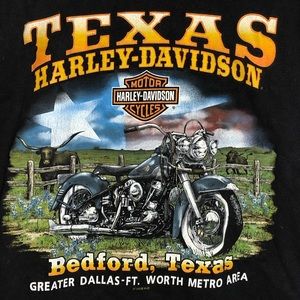 Texas Harley Davidson Large T shirt